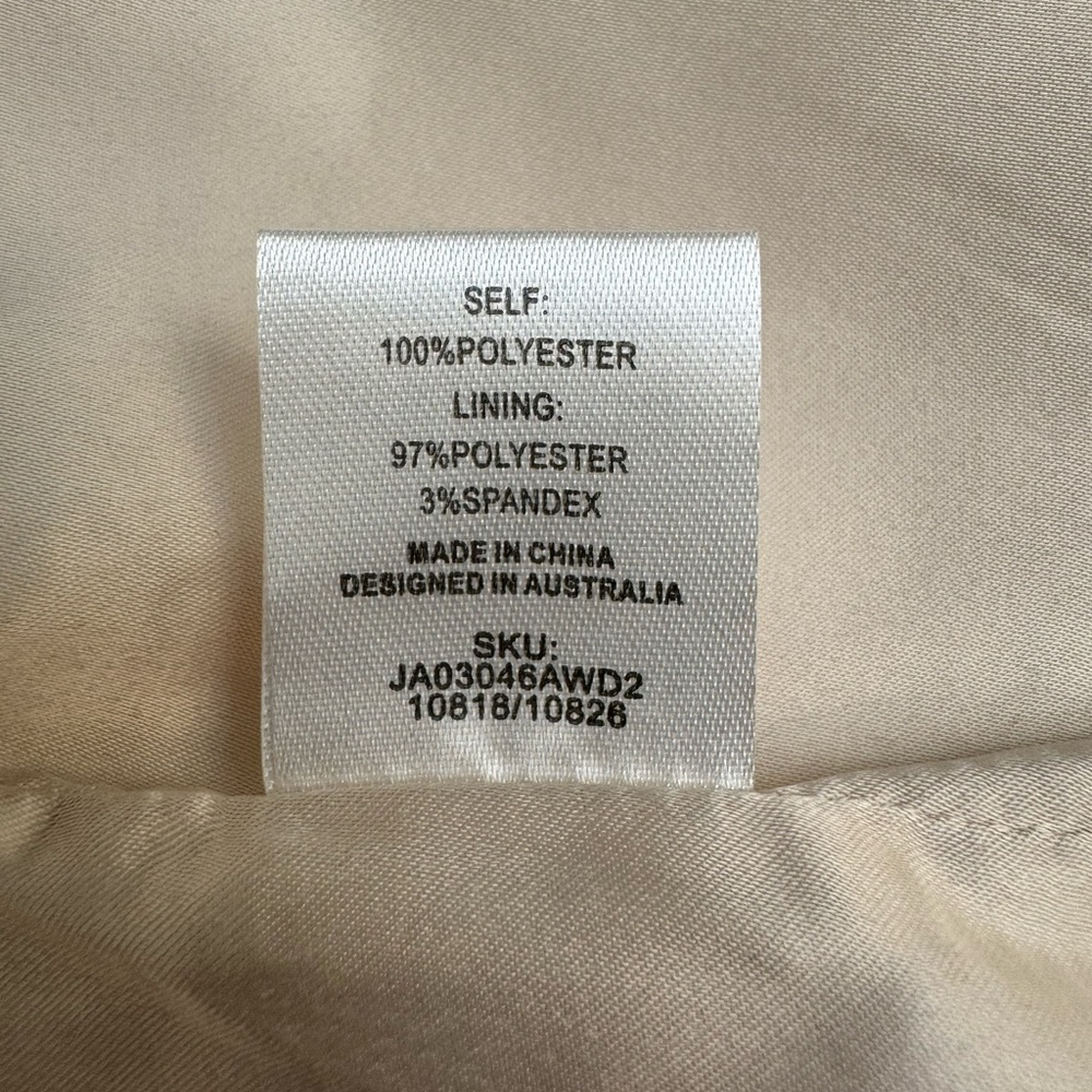 Meshki NWOT Madison Oversized Double-Breasted Blazer in Cream, Size XS - Picture 7 of 9